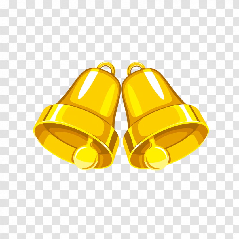 Christmas Bell - Gold - Bells Transparent PNG