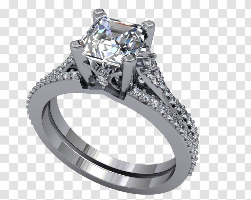 Wedding Ring Diamond Cut Transparent PNG