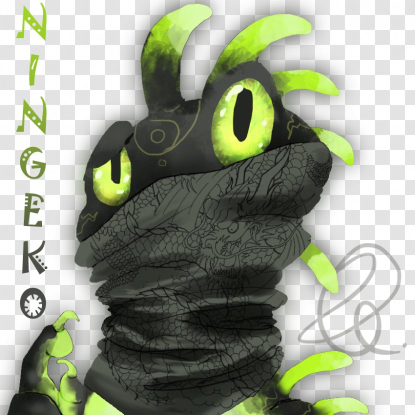 Gecko Ninja DeviantArt Scarf Font - Plush Transparent PNG