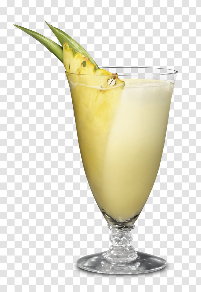 Piña Colada Cocktail Garnish Non-alcoholic Drink Bacardi Superior - Non Alcoholic Beverage Transparent PNG