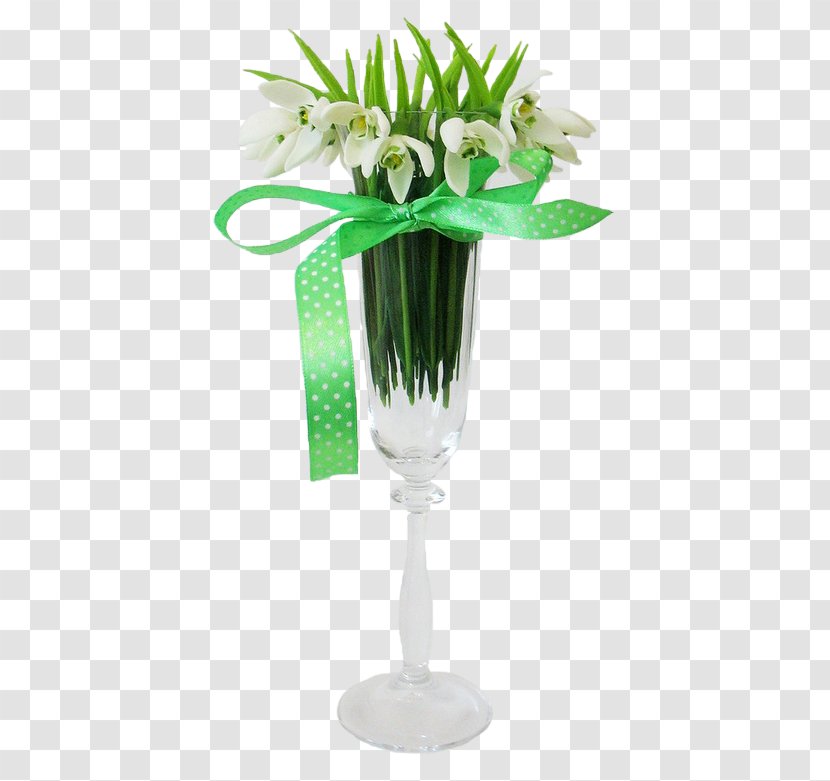 Floral Design Vase Cut Flowers Snowdrop Transparent PNG