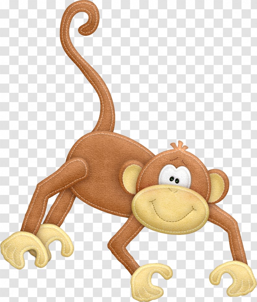Monkey Stuffed Animals & Cuddly Toys Clip Art - Organism Transparent PNG