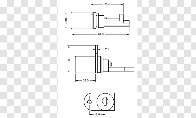 Technical Drawing Door Handle Diagram - Technology - Design Transparent PNG