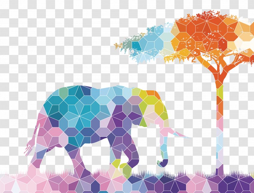 Illustration Giraffe Graphics Painting Pink M - Mammal Transparent PNG