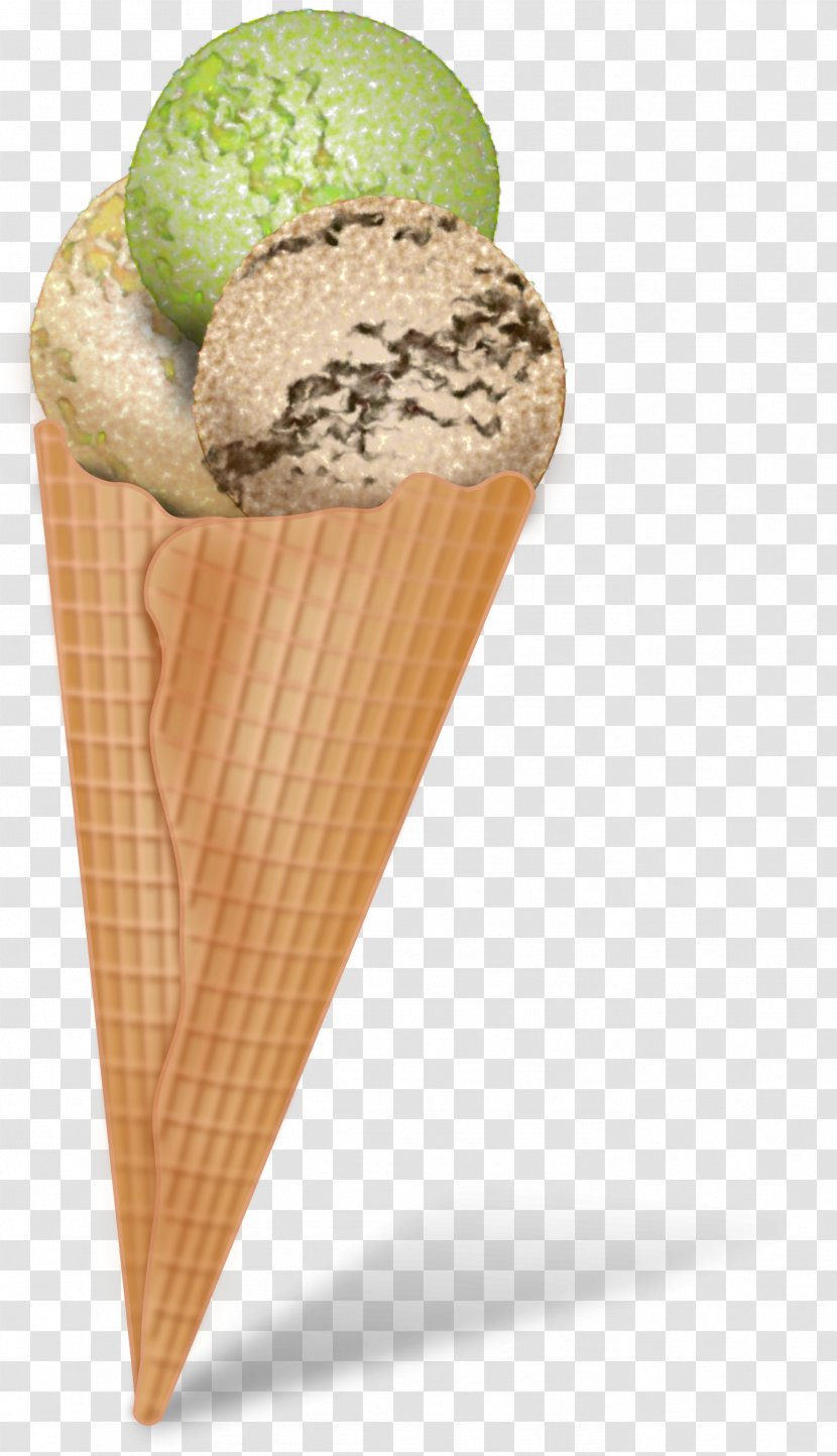 Ice Cream Cones Chocolate Clip Art - Cone - Ball Transparent PNG