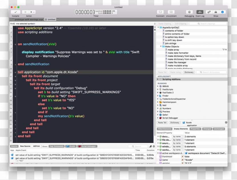 Computer Program Screenshot Programming In C Xcode AppleScript - Media Transparent PNG