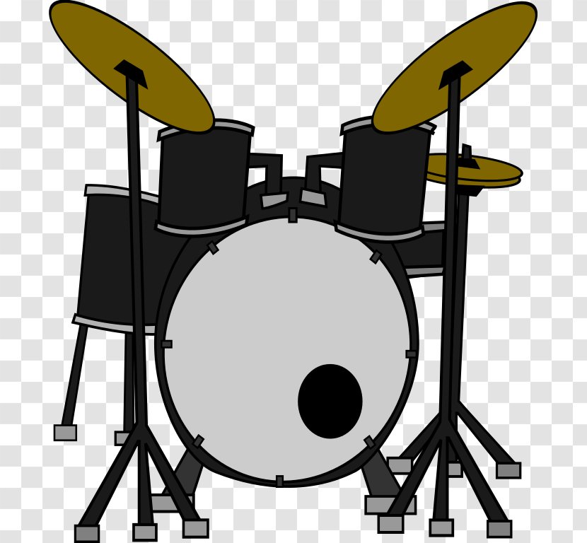 Drums Drummer Clip Art - Non Skin Percussion Instrument - Drum Set Clipart Transparent PNG