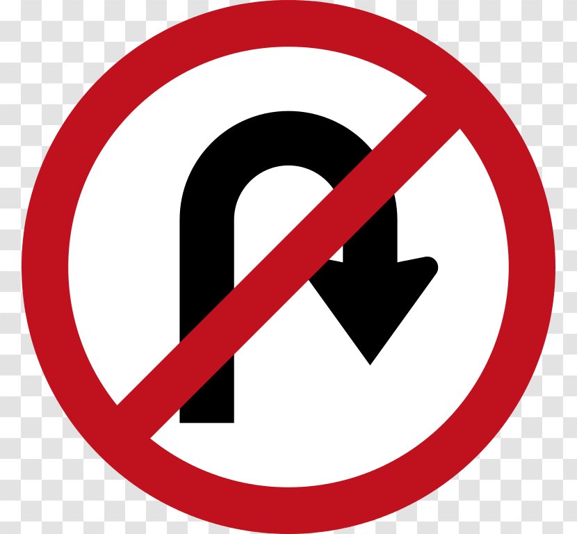 U-turn Traffic Sign Road Signs In Australia - Signage - Printable Handicap Parking Transparent PNG