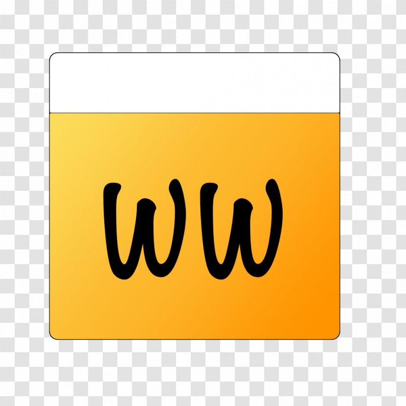 Brand Symbol Rectangle Font - Yellow Transparent PNG
