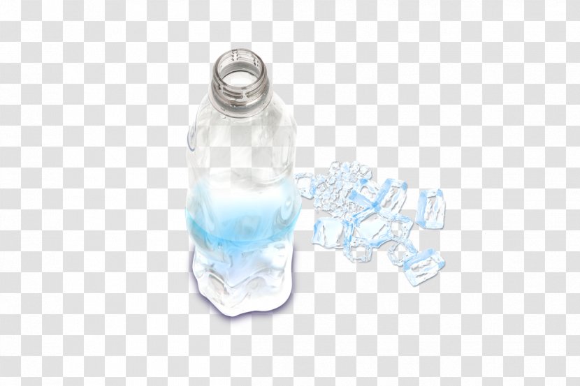 Mineral Water Ice Bottle - Bottle,Ice,mineral Transparent PNG