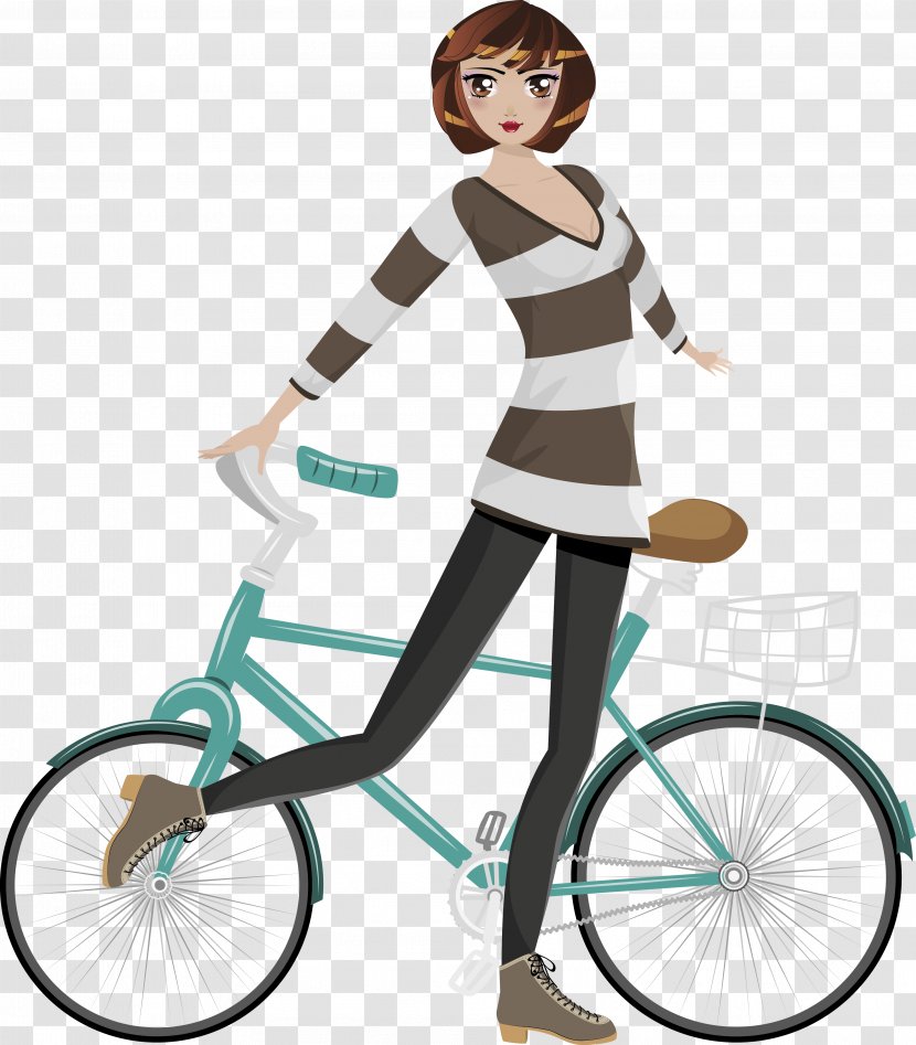 Bicycle Royalty-free Euclidean Vector Clip Art - Watercolor - Bike Transparent PNG