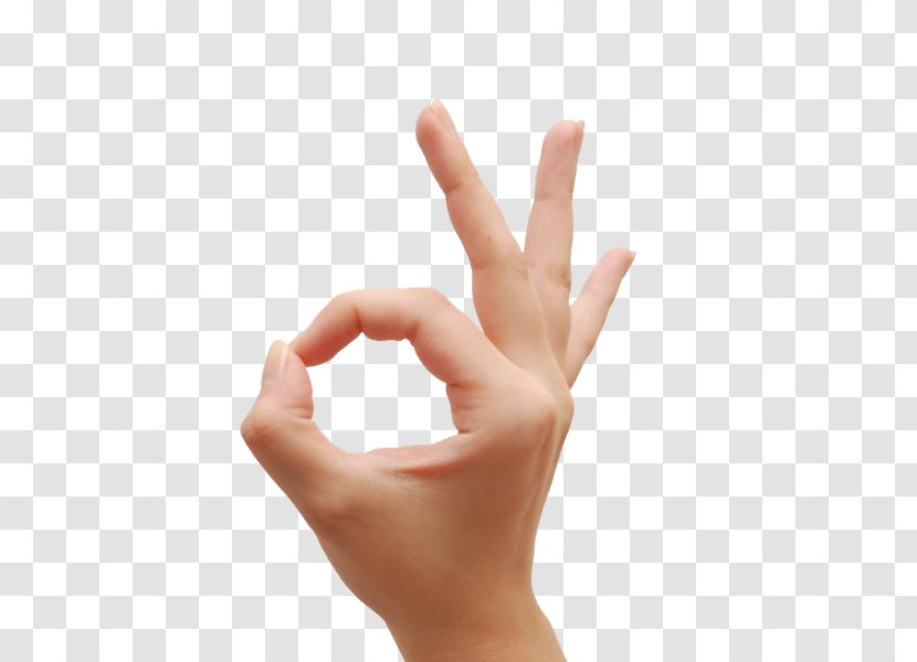 OK Hand Finger Thumb Signal Transparent PNG