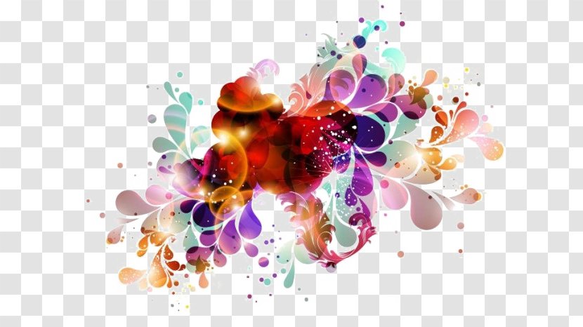 Blog Award Nomination Prize - Floral Design - Abstract Colors Image Transparent PNG