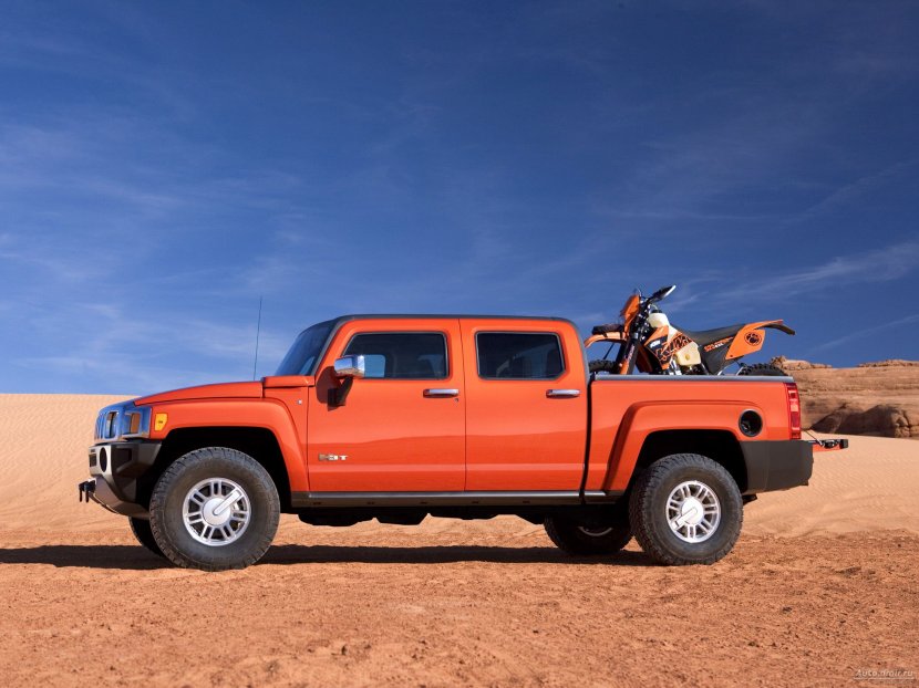 2009 HUMMER H3T Pickup Truck Hummer H2 - Desert Transparent PNG