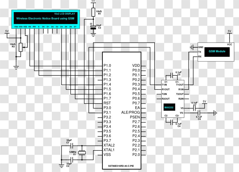 Electronic Component Circuit Diagram Wiring Electronics - Hardware Accessory - Notice Board Transparent PNG