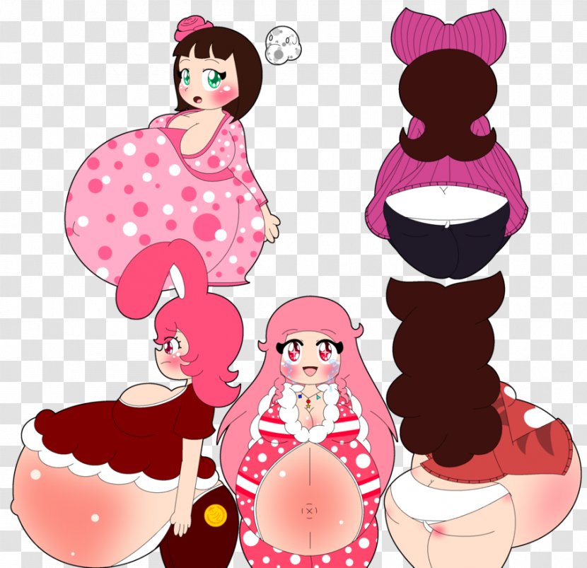 Pink M Character Clip Art - Joint - Pregnancy Cartoon Transparent PNG