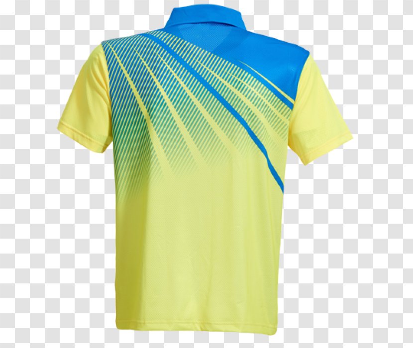 T-shirt Polo Shirt Yellow Collar - Active - Football Equipment And Supplies Transparent PNG