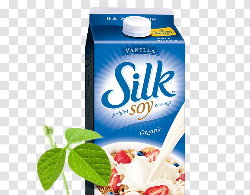 Soy Milk Almond Substitute Silk Very Vanilla Soymilk - Protein Transparent PNG