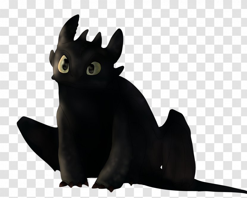 Cat Toothless Character Drawing - Dragon Transparent PNG