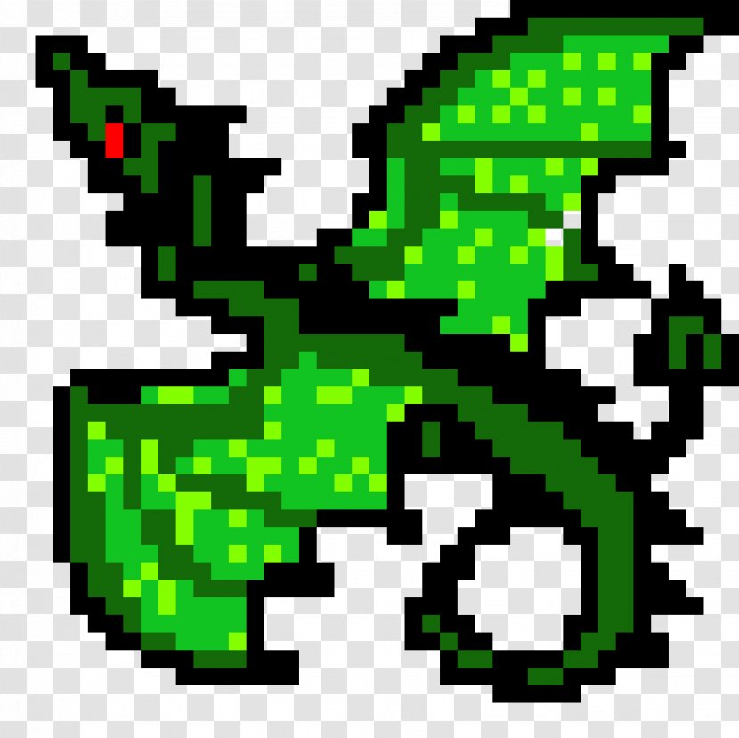 Seed Bead Pixel Art Toothless Pattern - How To Train Your Dragon - Green Transparent PNG