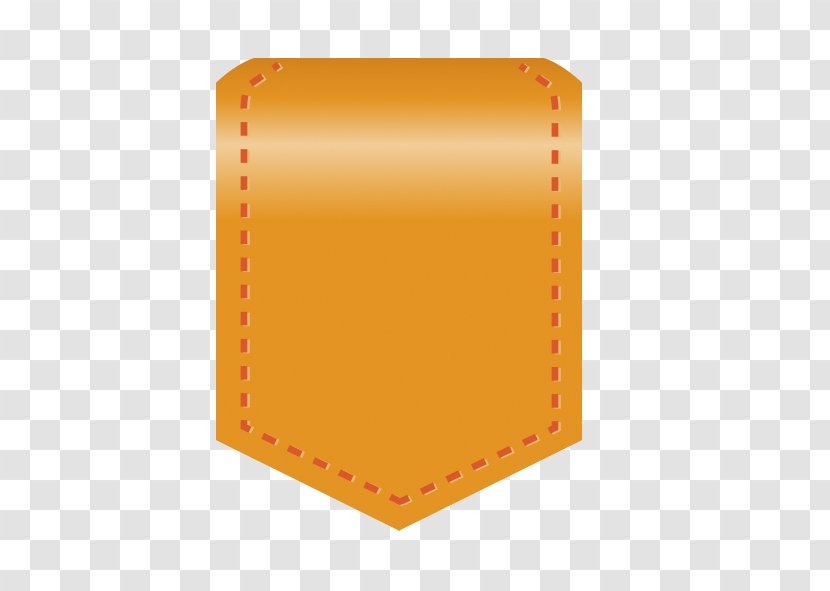 Yellow Arrow - Orange - Rectangle Transparent PNG