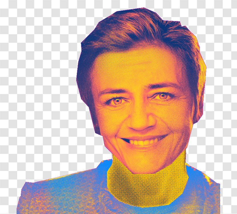 Margrethe Vestager European Commissioner For Competition Economy - Chin - Orange Transparent PNG