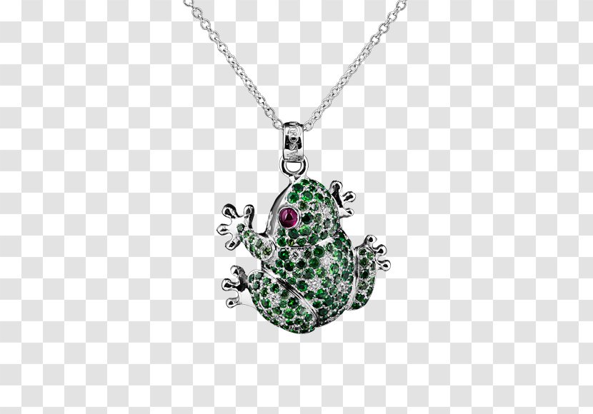 Locket Frog Emerald Necklace Bling-bling - Pendant Transparent PNG