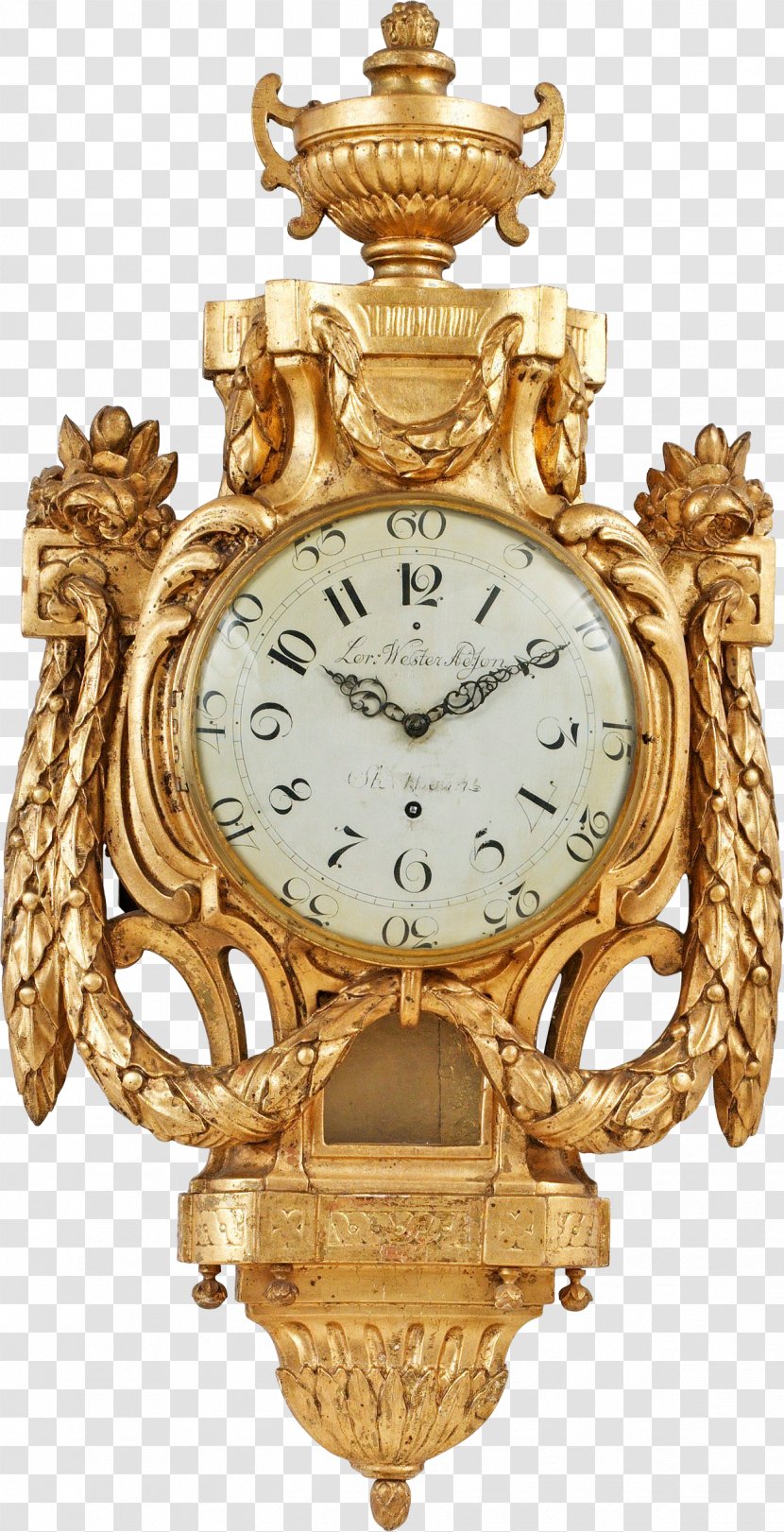 Pendulum Clock Alarm Clocks Watch - Gold Watches Transparent PNG