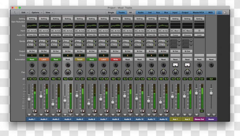 Audio Mixers Electronics Logic Pro Zoom TAC-2R - Mixing Console Transparent PNG