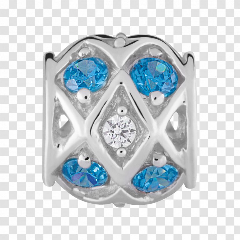 Charm Bracelet Cubic Zirconia Jewellery Silver - Blue - Psd Layered Sterling Transparent PNG