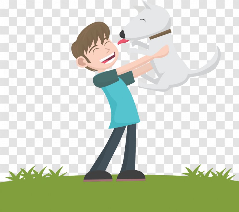 Dog Puppy Cat Euclidean Vector - Art - Cartoon Boy And Transparent PNG