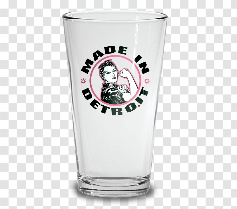 Pint Glass Mug Coffee Cup - Tableglass - Rosie The Riveter Transparent PNG
