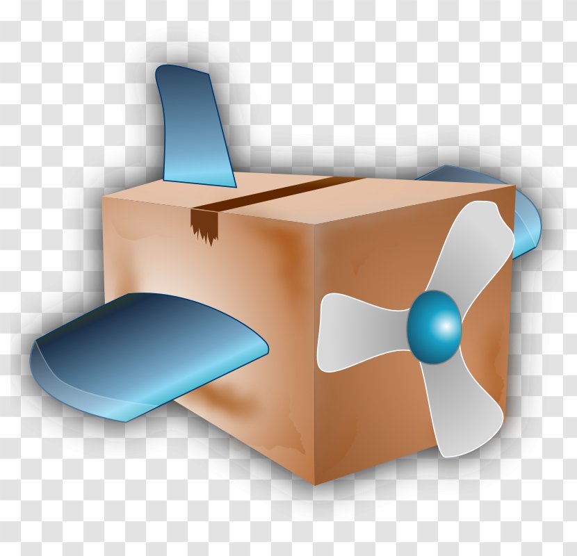 Airplane Cardboard Box Carton Clip Art Transparent PNG