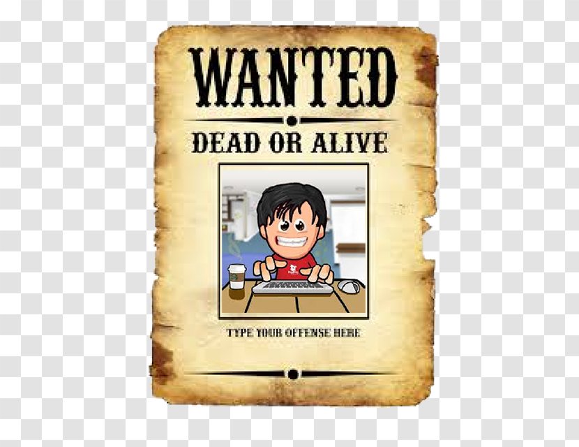 Wanted Poster Text Information Plakat Naukowy - Dead Or Alive Transparent PNG