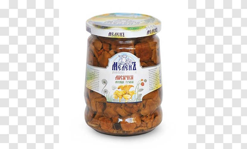 Vegetarian Cuisine Chanterelle Pickling Pickled Cucumber Edible Mushroom - Ingredient - Food Transparent PNG