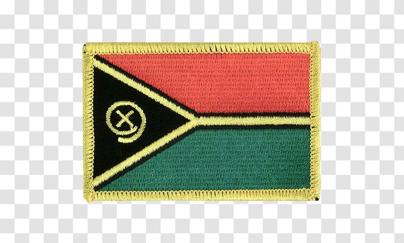 Vanuatu Embroidered Patch Flag Rectangle Transparent PNG