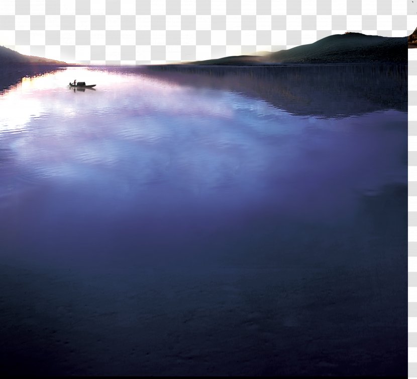 Dragon Boat Lake Canoe - Purple Physical Material Transparent PNG