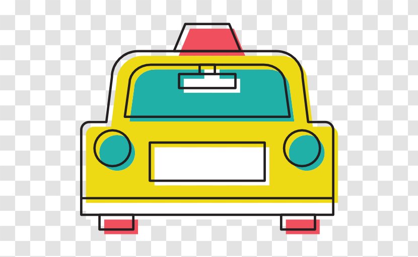 Taxi Car - Rectangle Transparent PNG