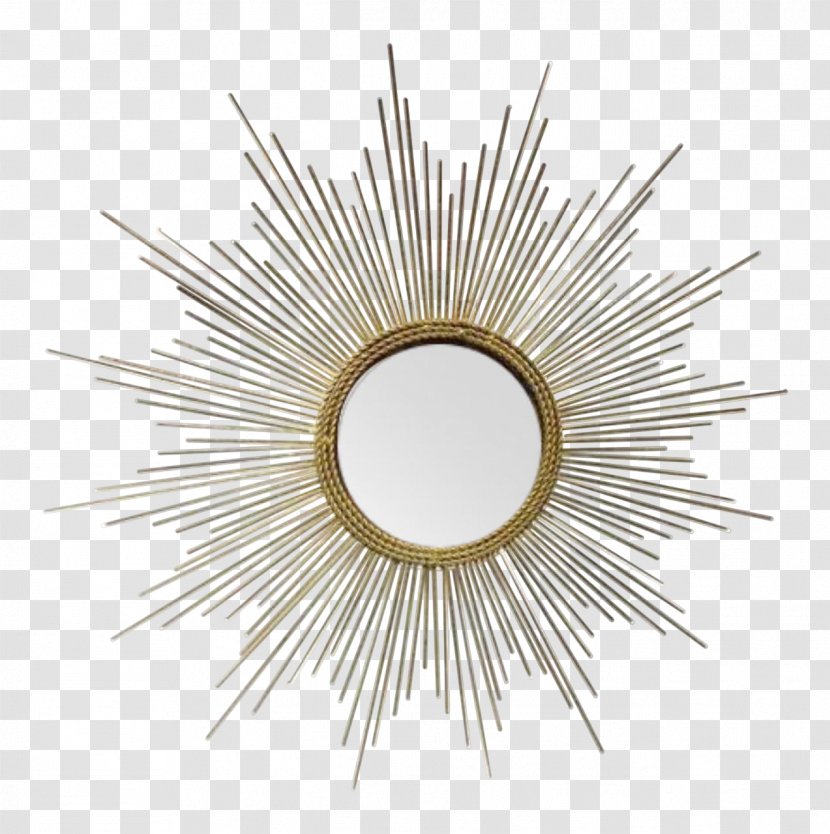 Threshold Sunburst Decorative Wall Mirror Gold Furniture Transparent PNG