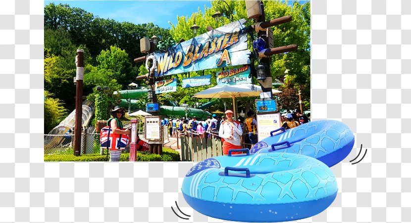 Water Park Caribbean Bay Everland Resort Wild Blaster Transportation - Inflatable - Festival Transparent PNG