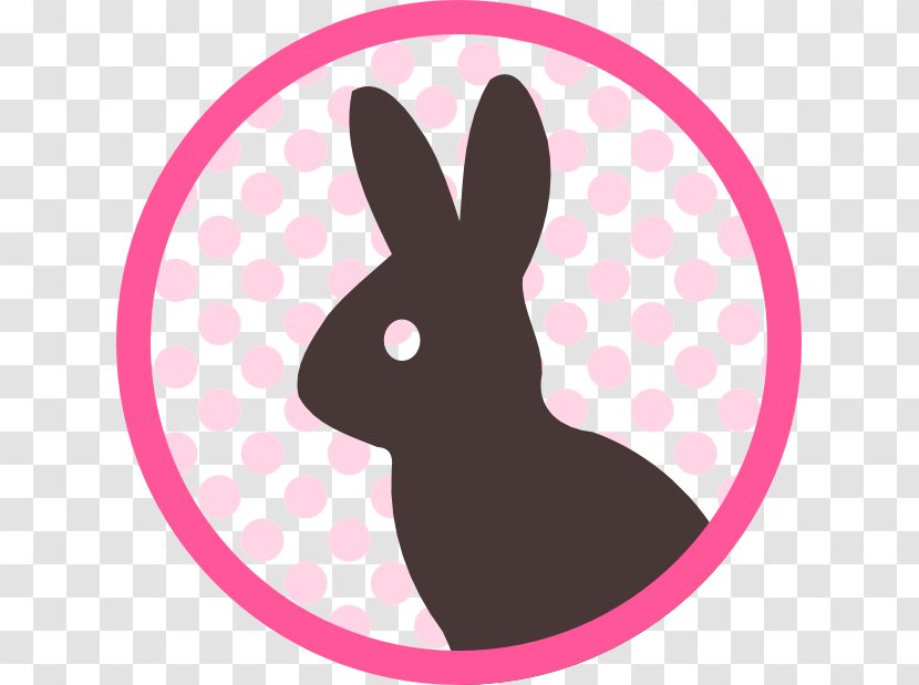 Rabbit Easter Bunny Pink M Paw Clip Art - Kawai Transparent PNG