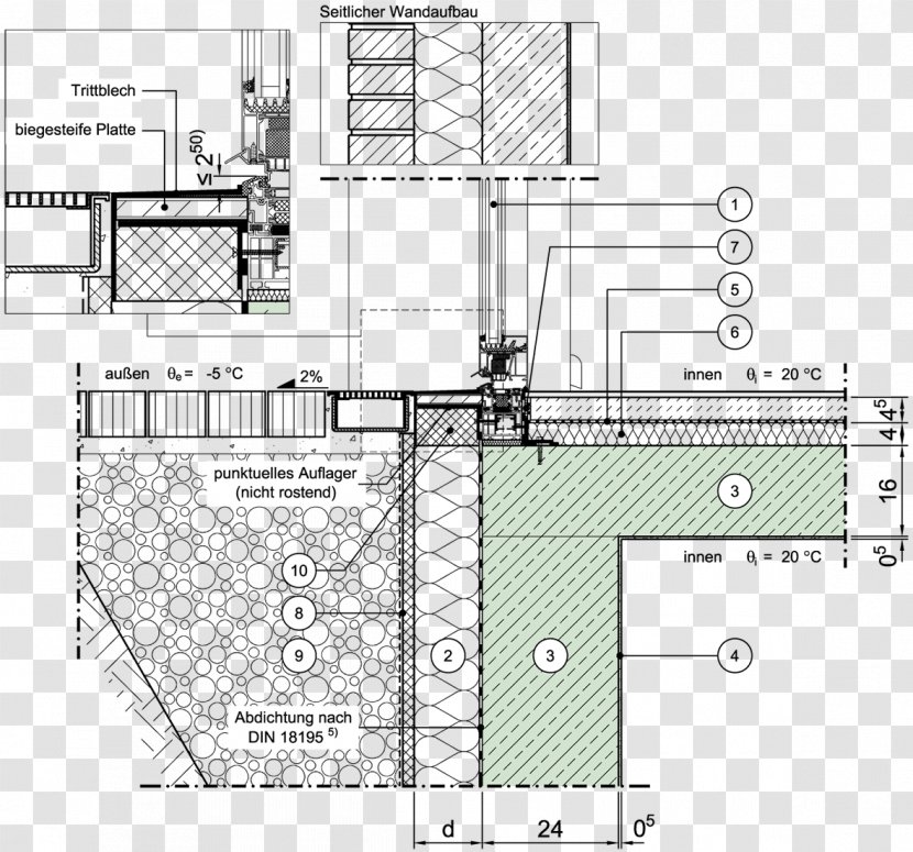 Technical Drawing Architecture DETAIL Building Floor Plan - Engineering Transparent PNG