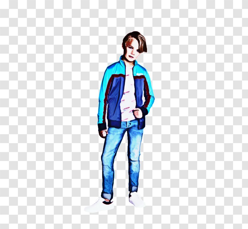 Jeans Background - Jacket - Drawing Style Transparent PNG