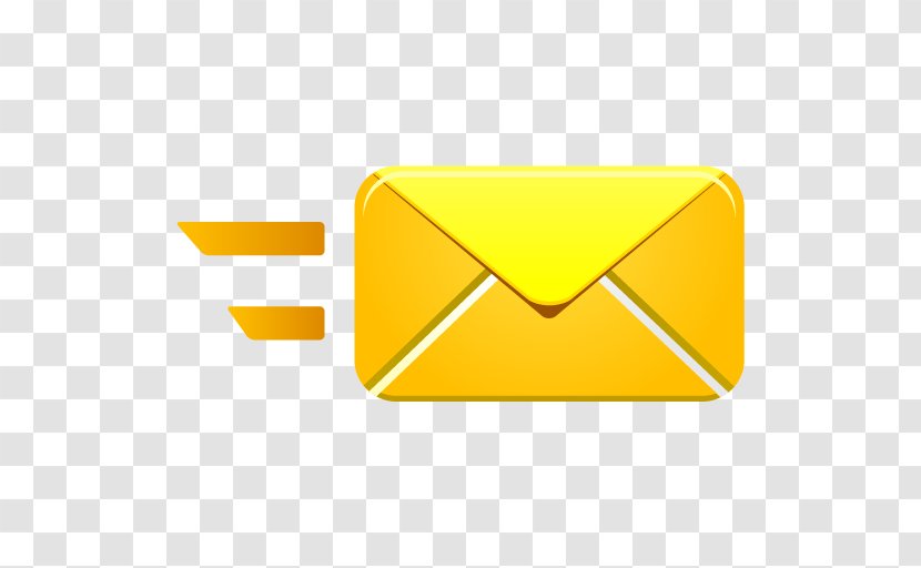 Angle Brand Yellow - Email Forwarding - Mail Message Send Transparent PNG