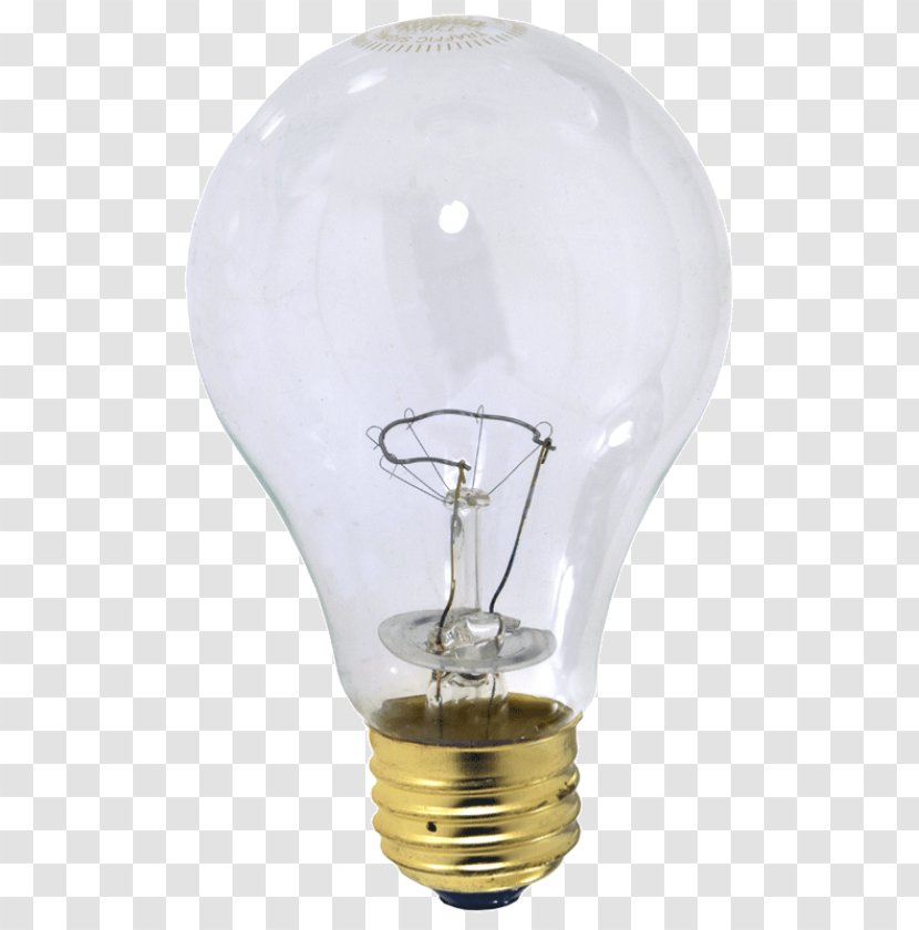 Incandescent Light Bulb Philips Edison Screw Incandescence - Material Transparent PNG