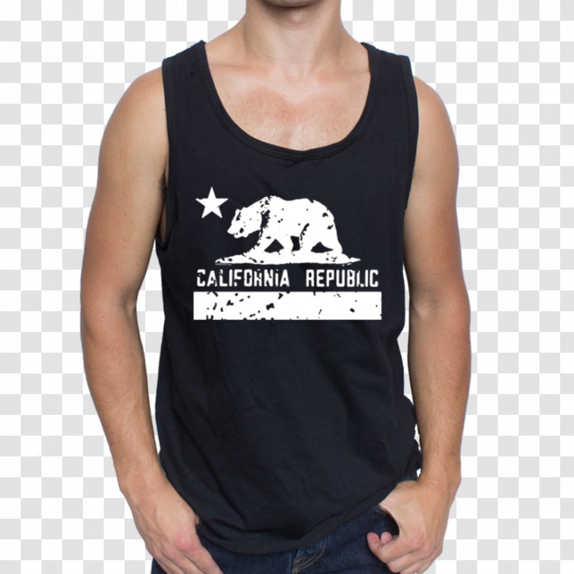 T-shirt California Republic Sleeveless Shirt Hoodie - Halterneck Transparent PNG