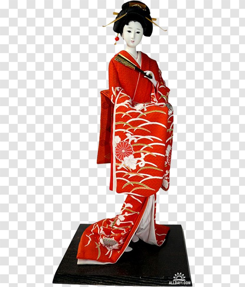 Japanese People Doll Kimono Antique - Woman - Japan Transparent PNG