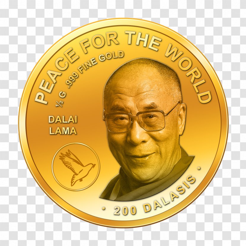 Coin Gold Dalai Lama - Money Transparent PNG
