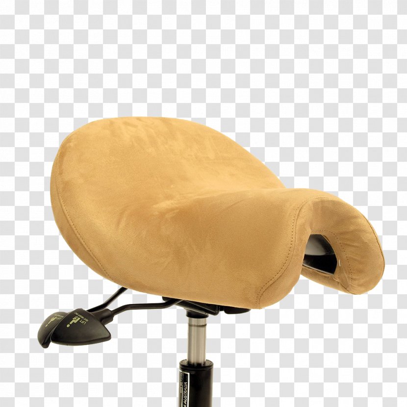 Saddle Chair Seat - Beige Transparent PNG