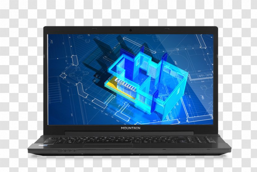 Architectural Engineering Building Design Civil Laptop - Computer Hardware - Black Mountain Transparent PNG